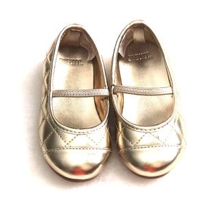 ✨New Gold Toddler Sz 6 Ballet Shoes Gymboree ✨
